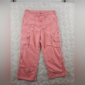 American Eagle Outfitters Pink Baggy Cargo Pants Womens 16